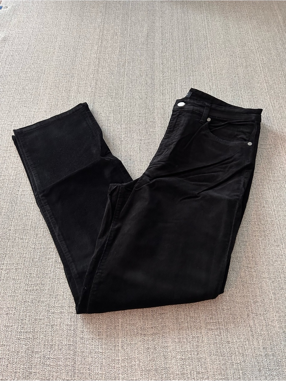 NWT Well Worn Black Corduroy High Rise Pants Size 12